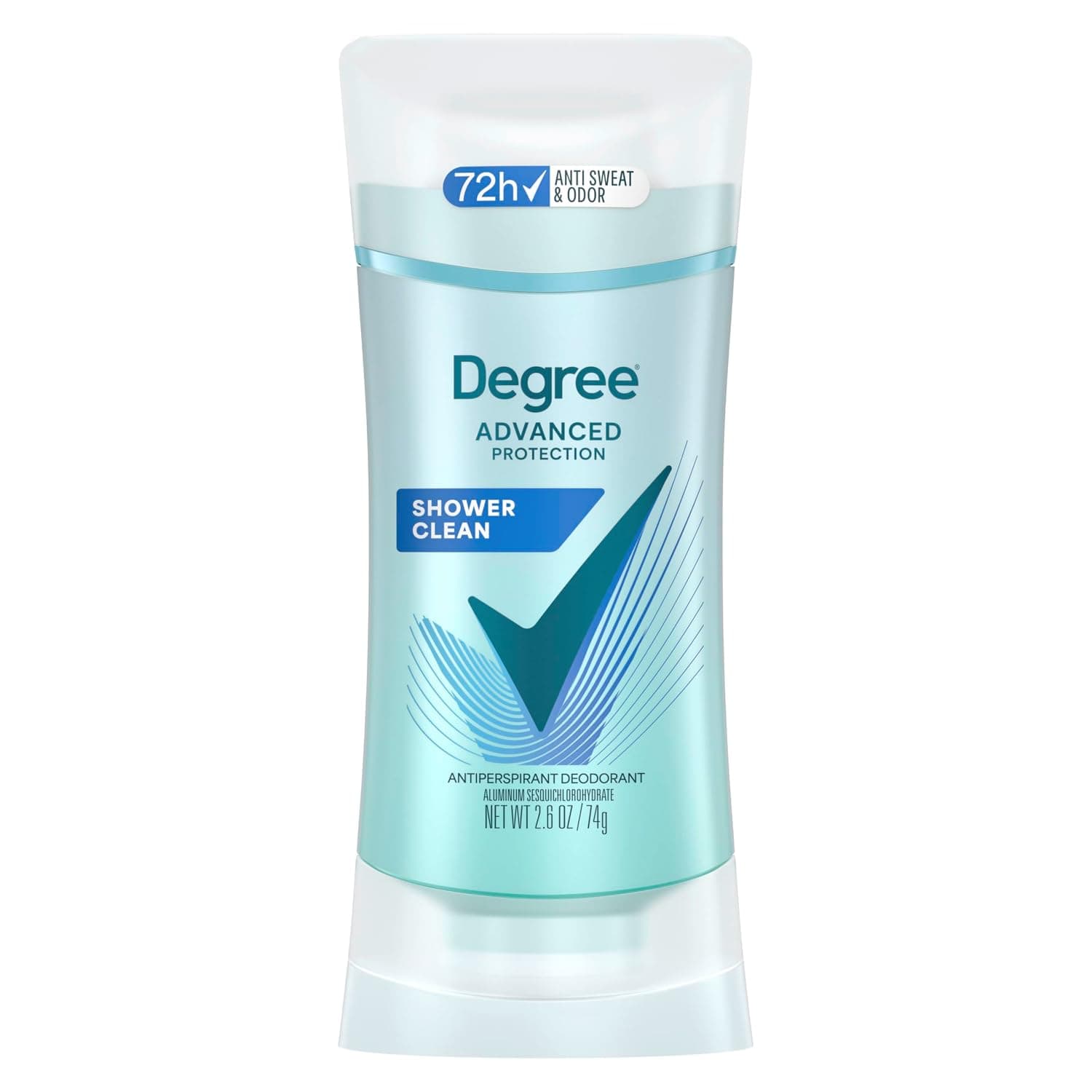 Degree Women Antiperspirant Deodorant Stick, Shower Clean, 2.6 Ounce (Pack of 1)