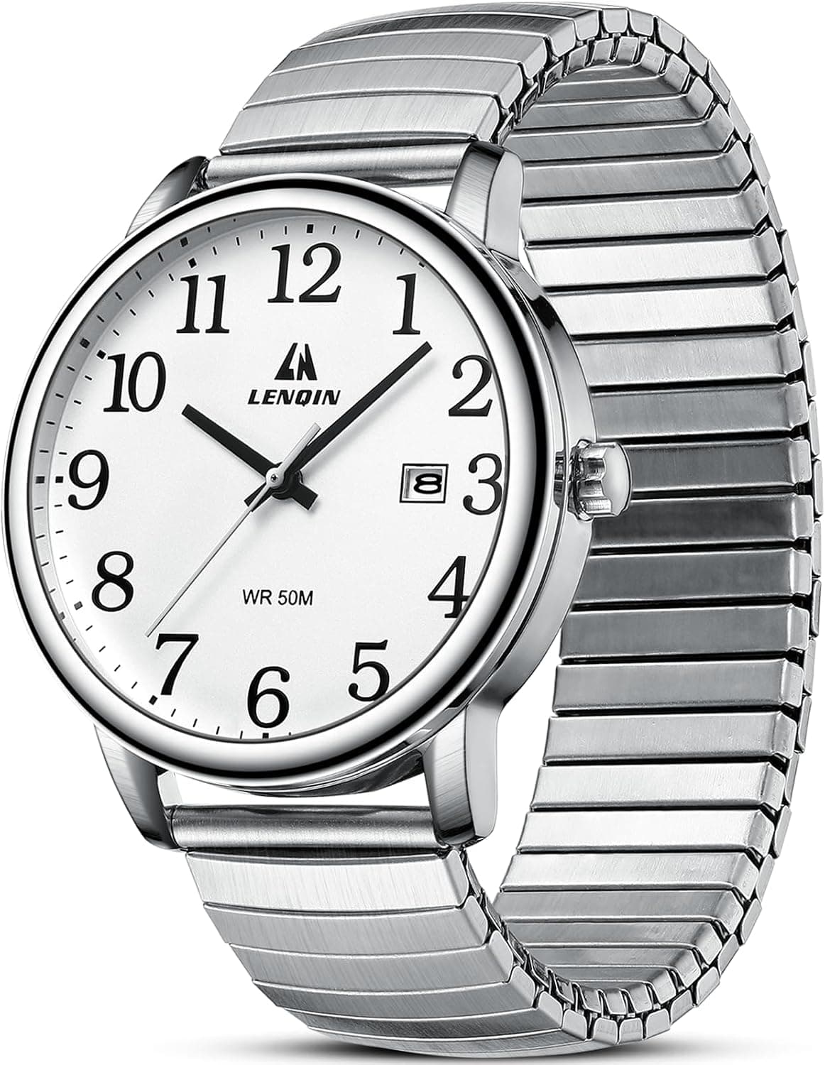 LN LENQIN Mens Watches Easy Read Analog Quartz Waterproof Watch for Men