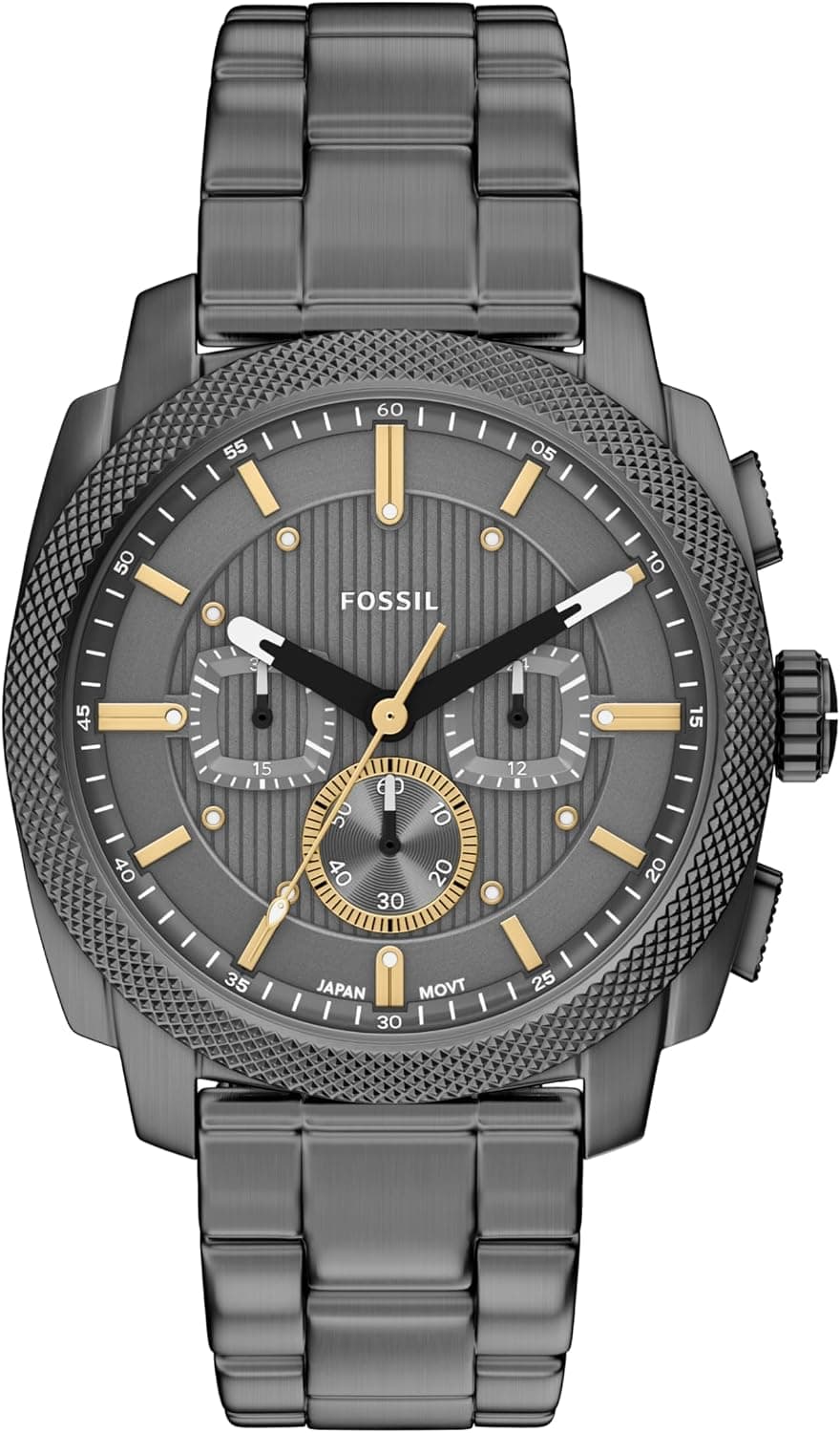 Fossil Men's Watch, Machine Stainless Steel Chronograph Watch for Men