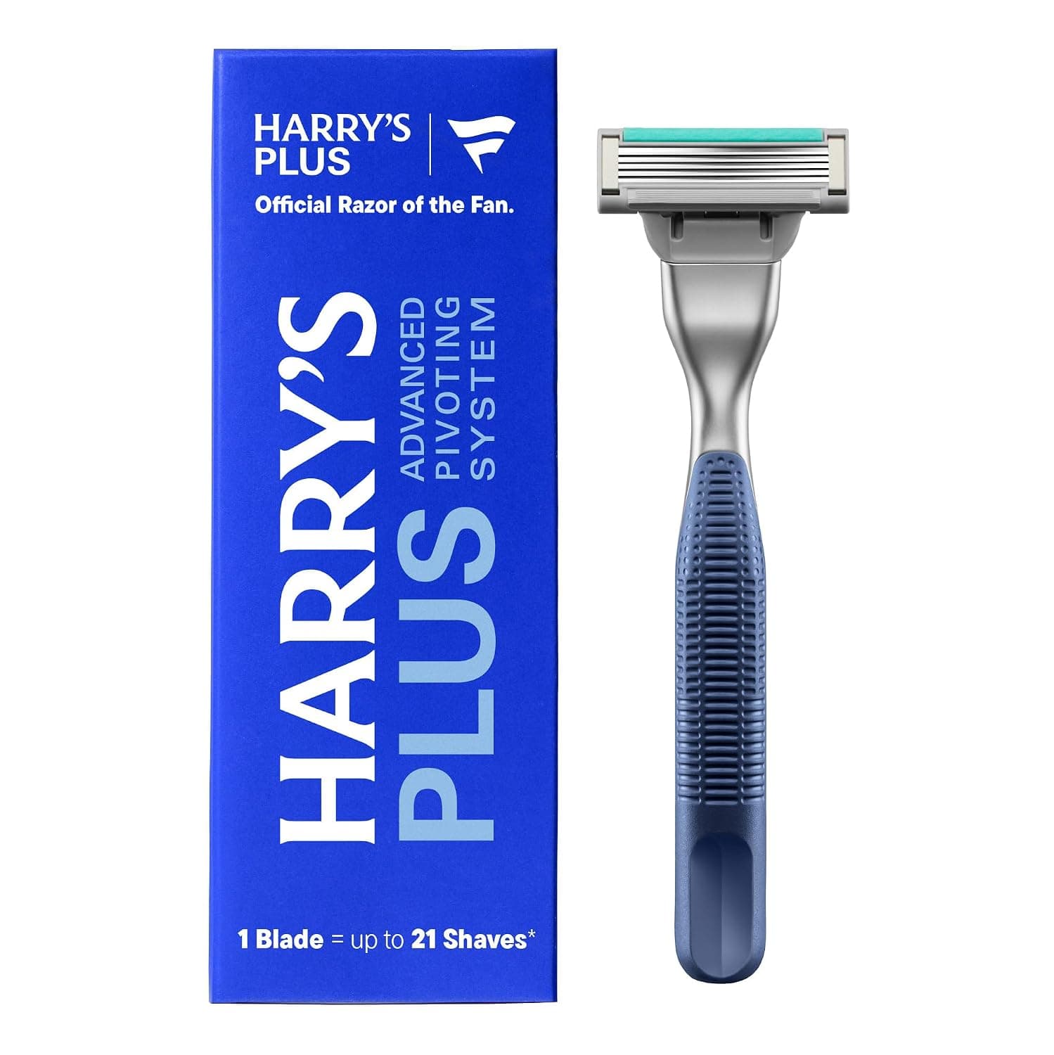 Harry's Plus Razor for Men - Premium Handle and Razor Blade Cartridge