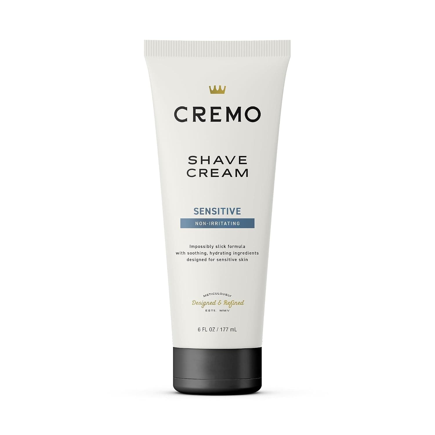 Cremo Shaving Cream for Men, Sensitive, 6 Fl Oz