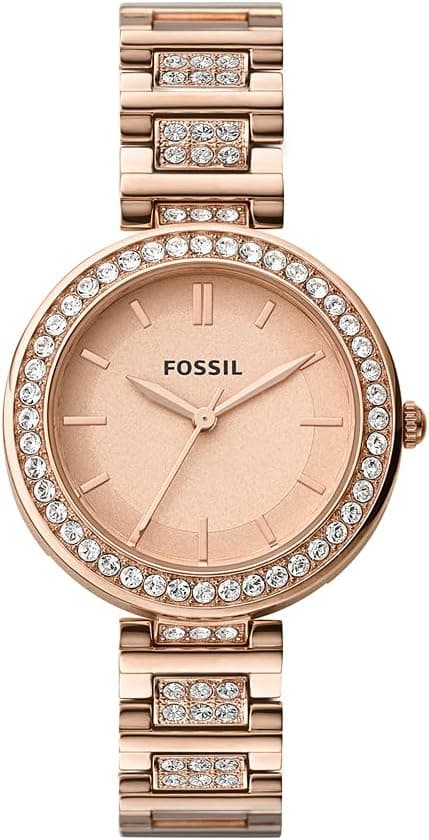 Karli Three-Hand Rose Gold-Tone Stainless Steel Watch