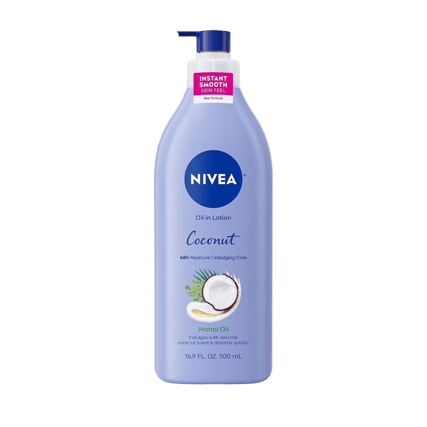 NIVEA Oil In Lotion Body Lotion, Coconut and Monoi Oil, 16.9 FL OZ