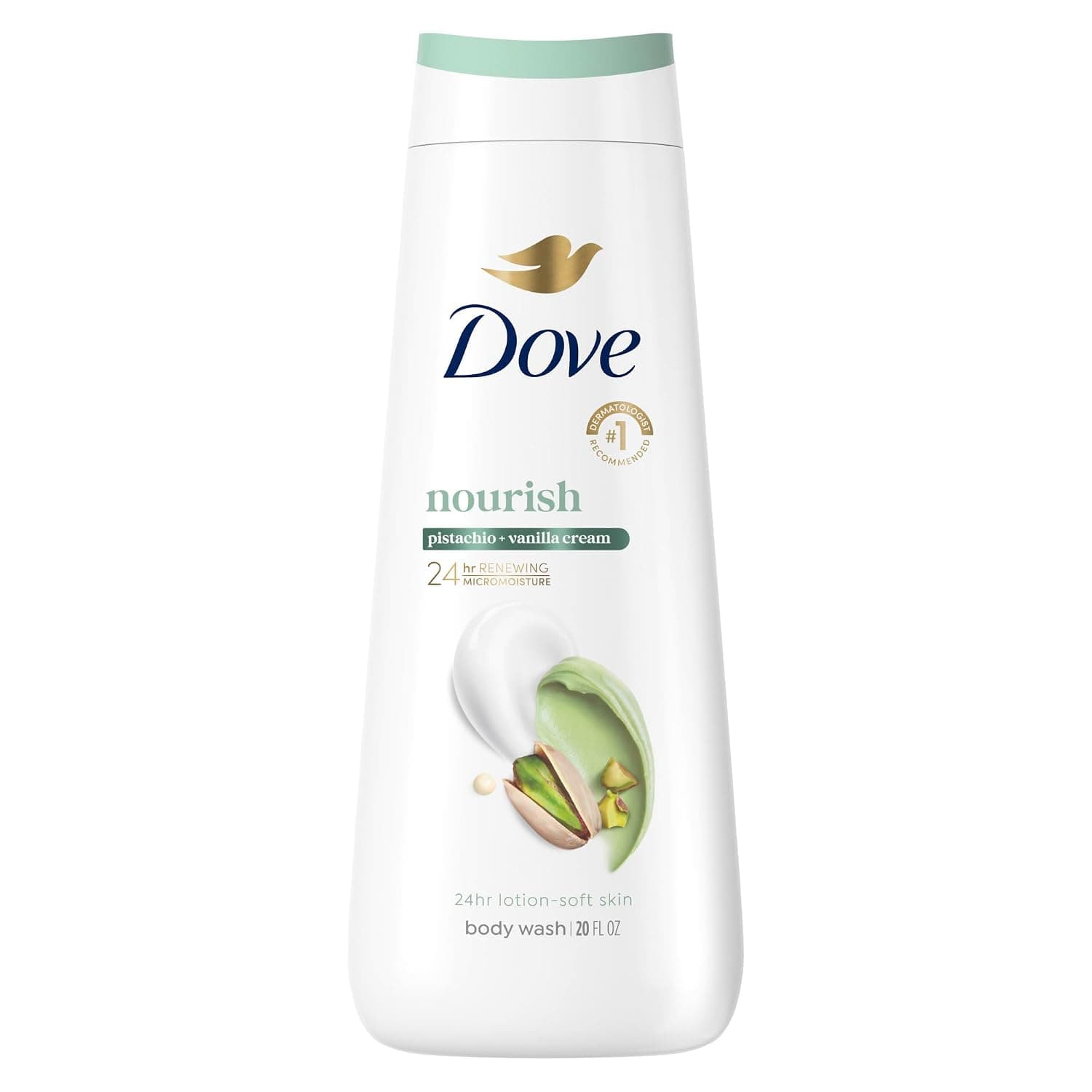 Dove Body Wash Pistachio & Vanilla Cream 20 oz, Sulfate Free