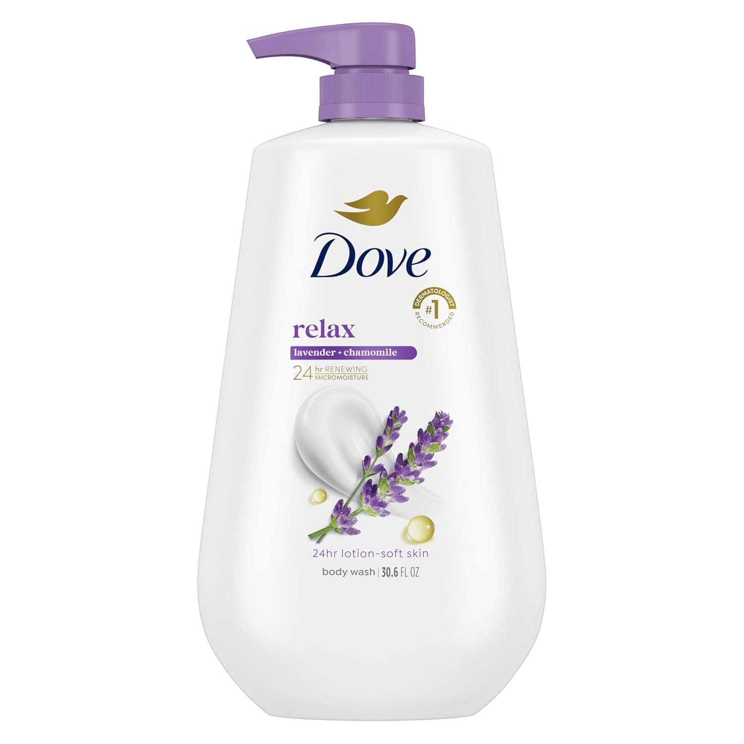 Dove Relax Body Wash, Lavender Oil & Chamomile, 30.6 oz