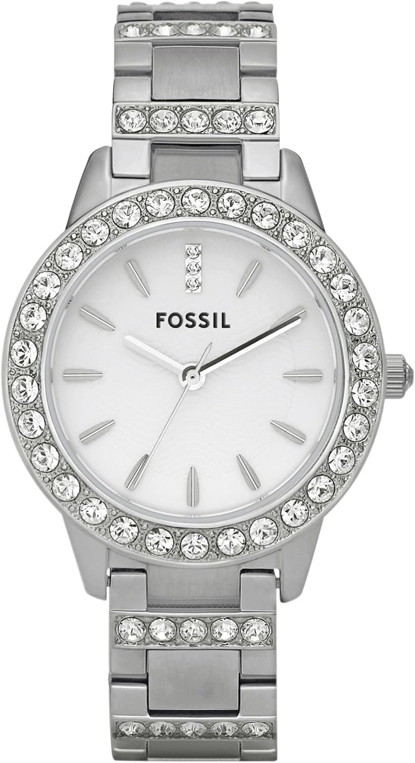 Fossil Women's Watch, Jesse Quartz Stainless Steel Three-Hand Watch for Women