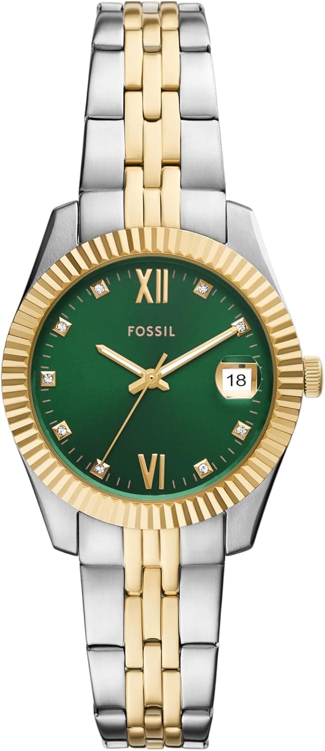 Fossil Women's Watch, Scarlette Quartz Stainless Steel Three-Hand Watch for Women